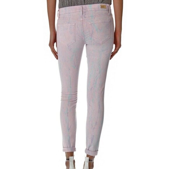 NWT PAIGE | Verdugo Ultra Skinny Mid Rise Patterned Jeans | Sz. 31 - Picture 2 of 11